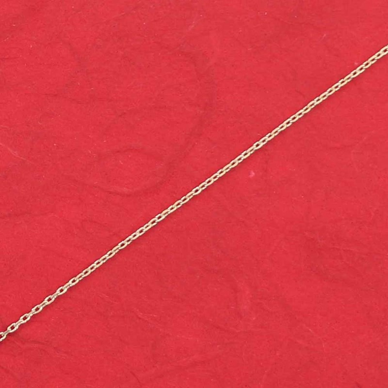 Chaine forçat plaqué-or 45 cm