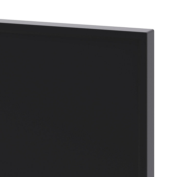 Façade de cuisine 3 tiroirs et 1 casserolier Pasilla noir mat l. 40 cm x H. 72 cm GoodHome