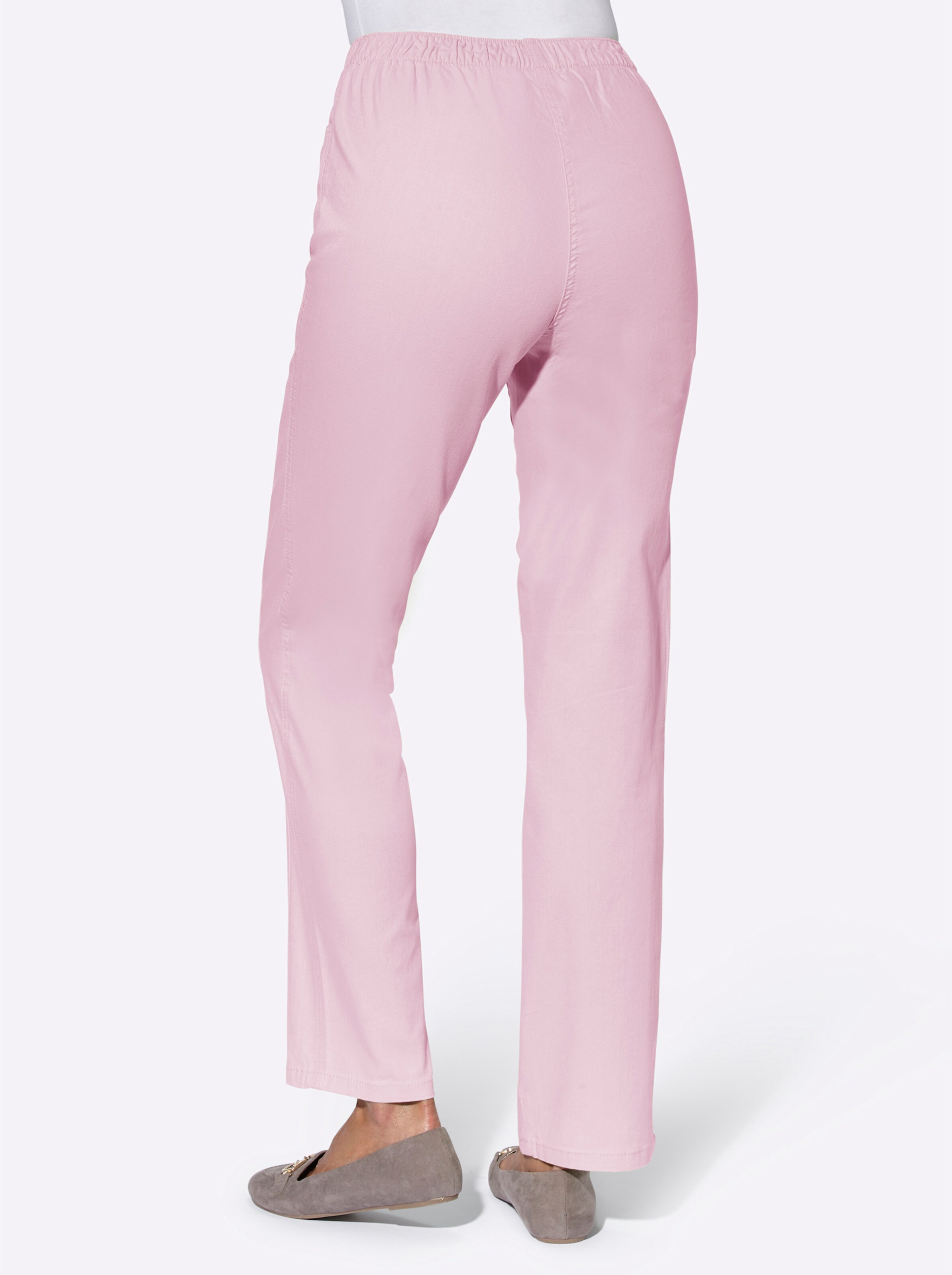 Schlupfjeans in rosé