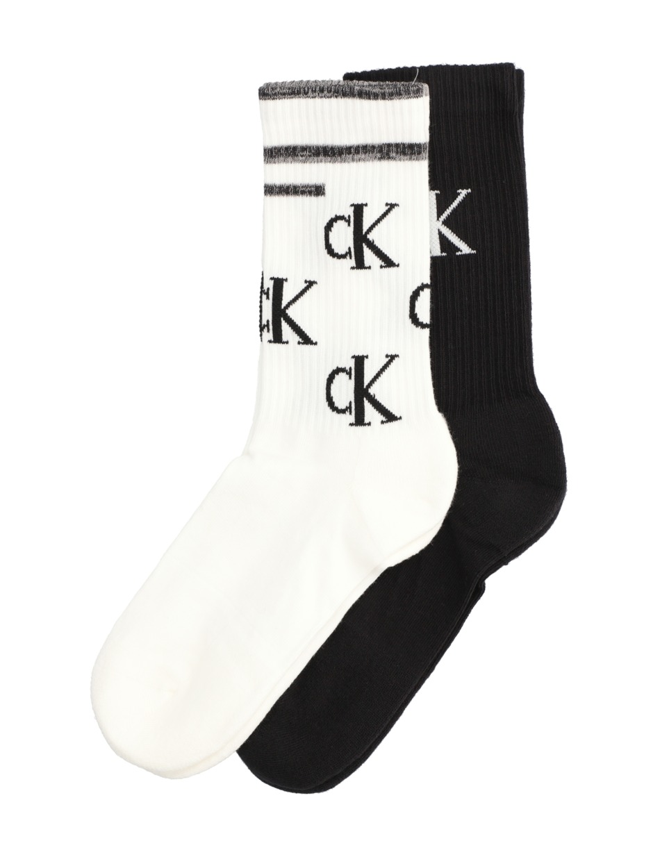WOMEN SOCKS 2 P SCATTERED LOGO