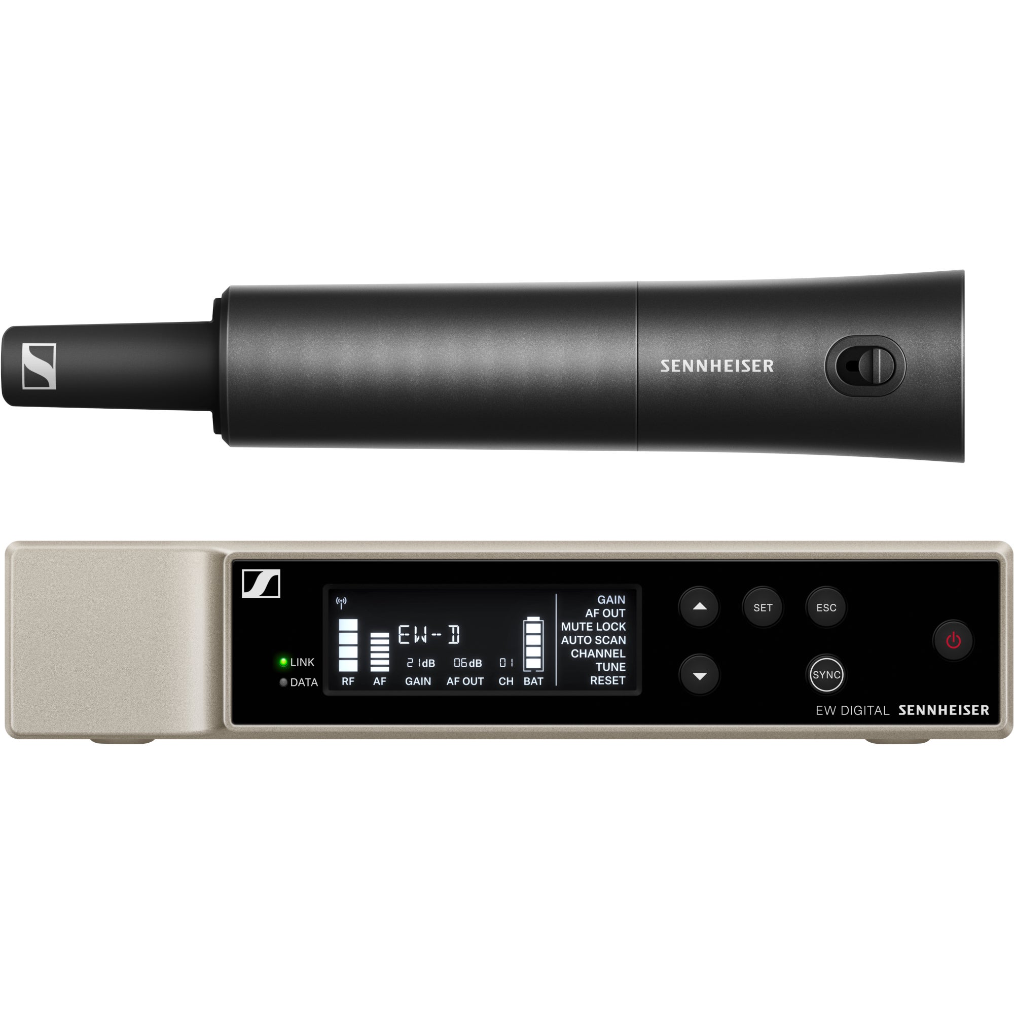 Sennheiser 4 x EW-D SKM-S Base Set S1-7 + EW-D ASA + 2 x ADP UHF draadloze handheld set (606.2-662 MHz)