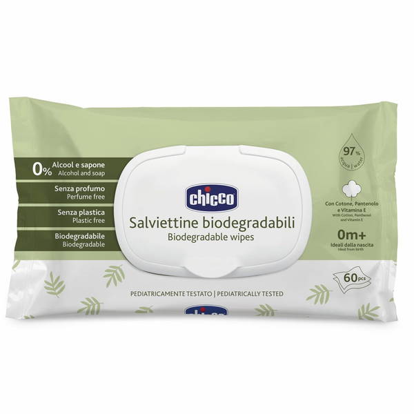 ChiccoChicco   Biologisch abbaubare Feuchttücher Einzelpack
