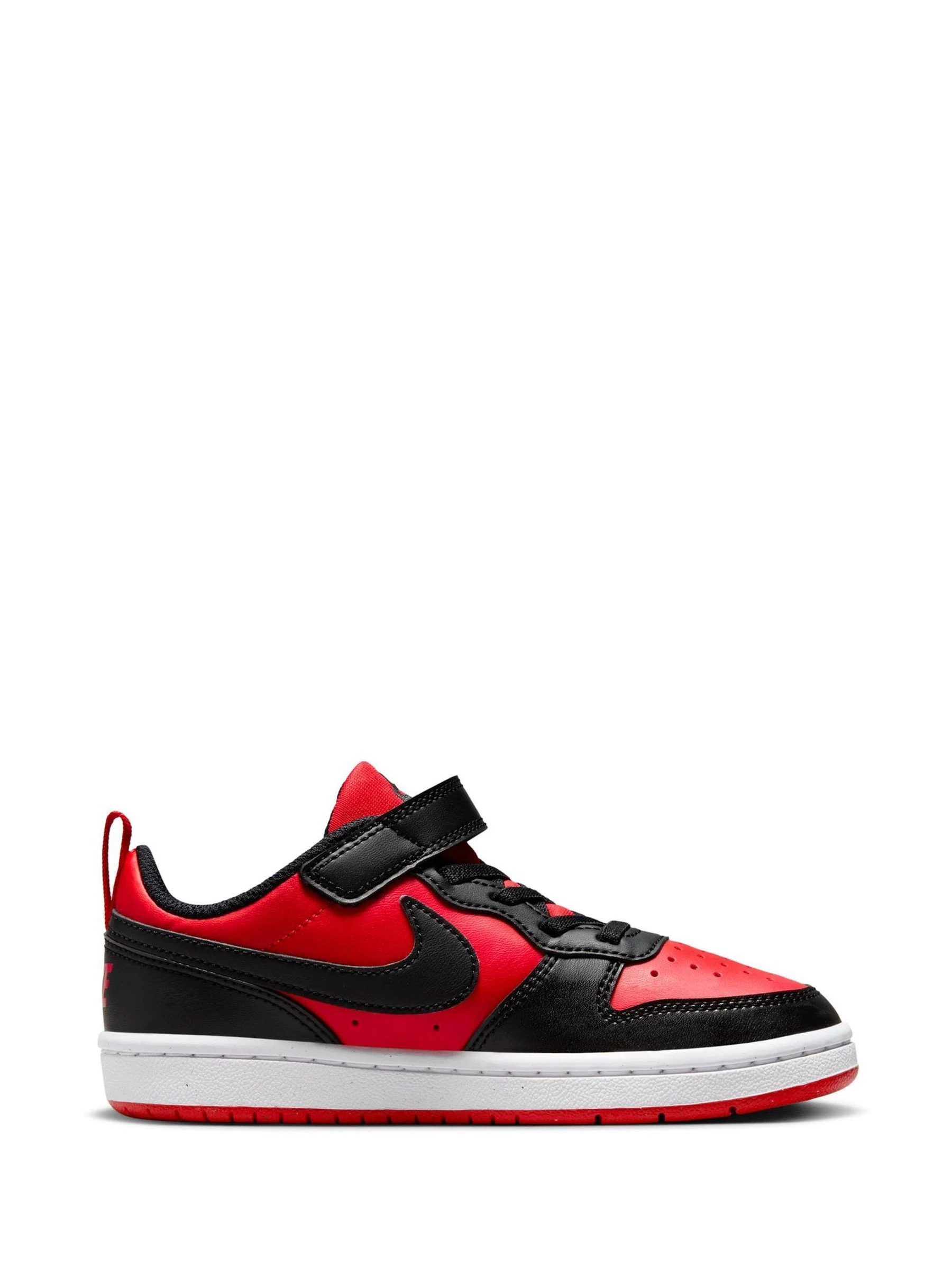 Rood/zwart - Nike - Lage Junior Court Borough Recraft sneakers