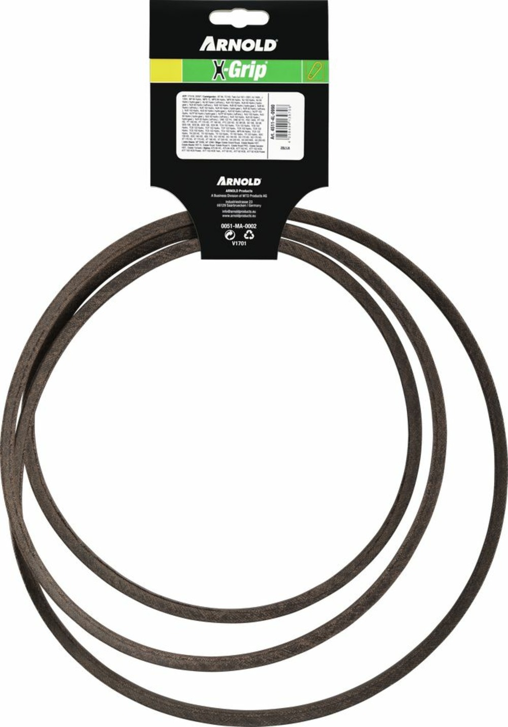 Courroie trapézoïdale x-grip v de type 4l990