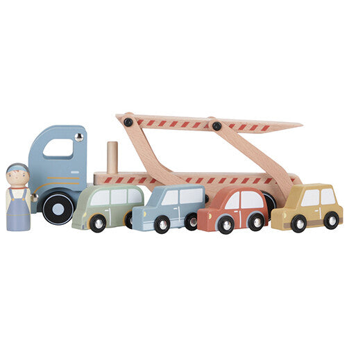 Little dutch transportwagen met auto's en poppetje