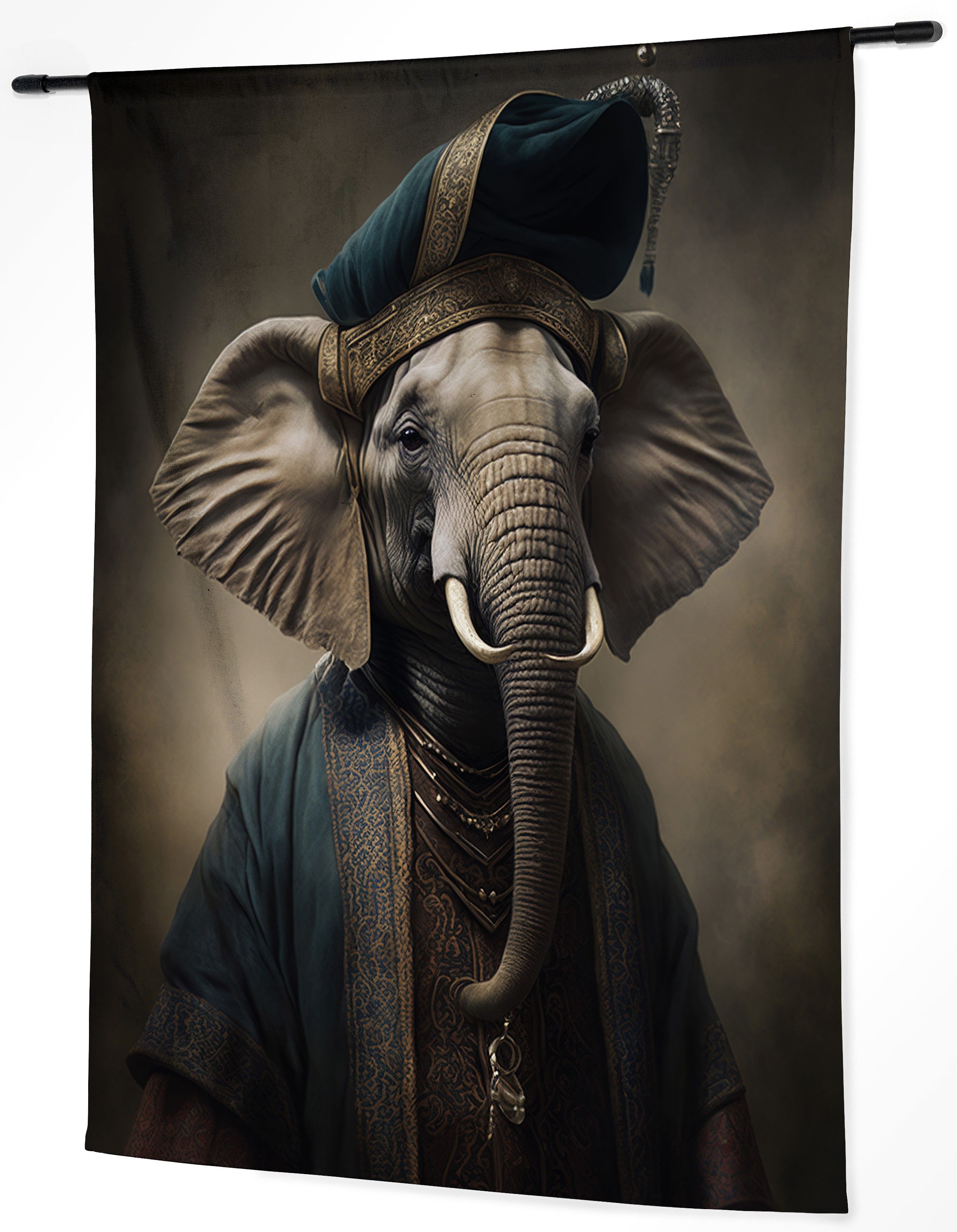 Wandkleed Elephant