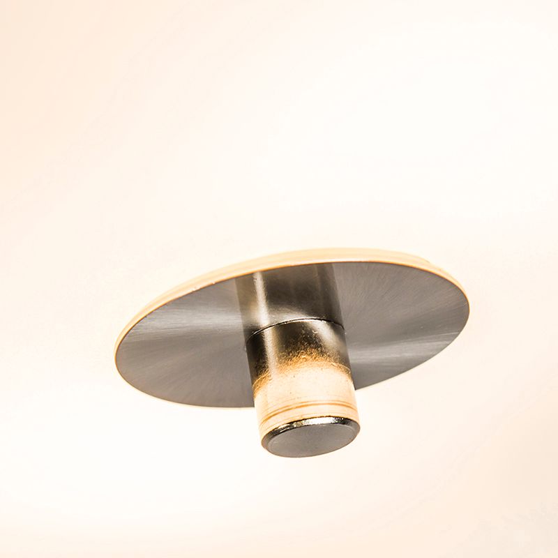 Landelijke plafondlamp wit/crème 30 cm - Drum Jute