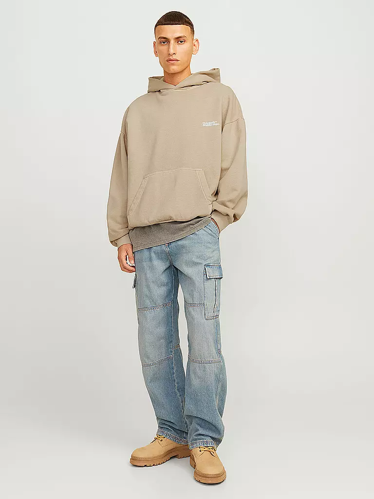 JACK & JONES Kapuzensweater - Hoodie JORVERMONT beige