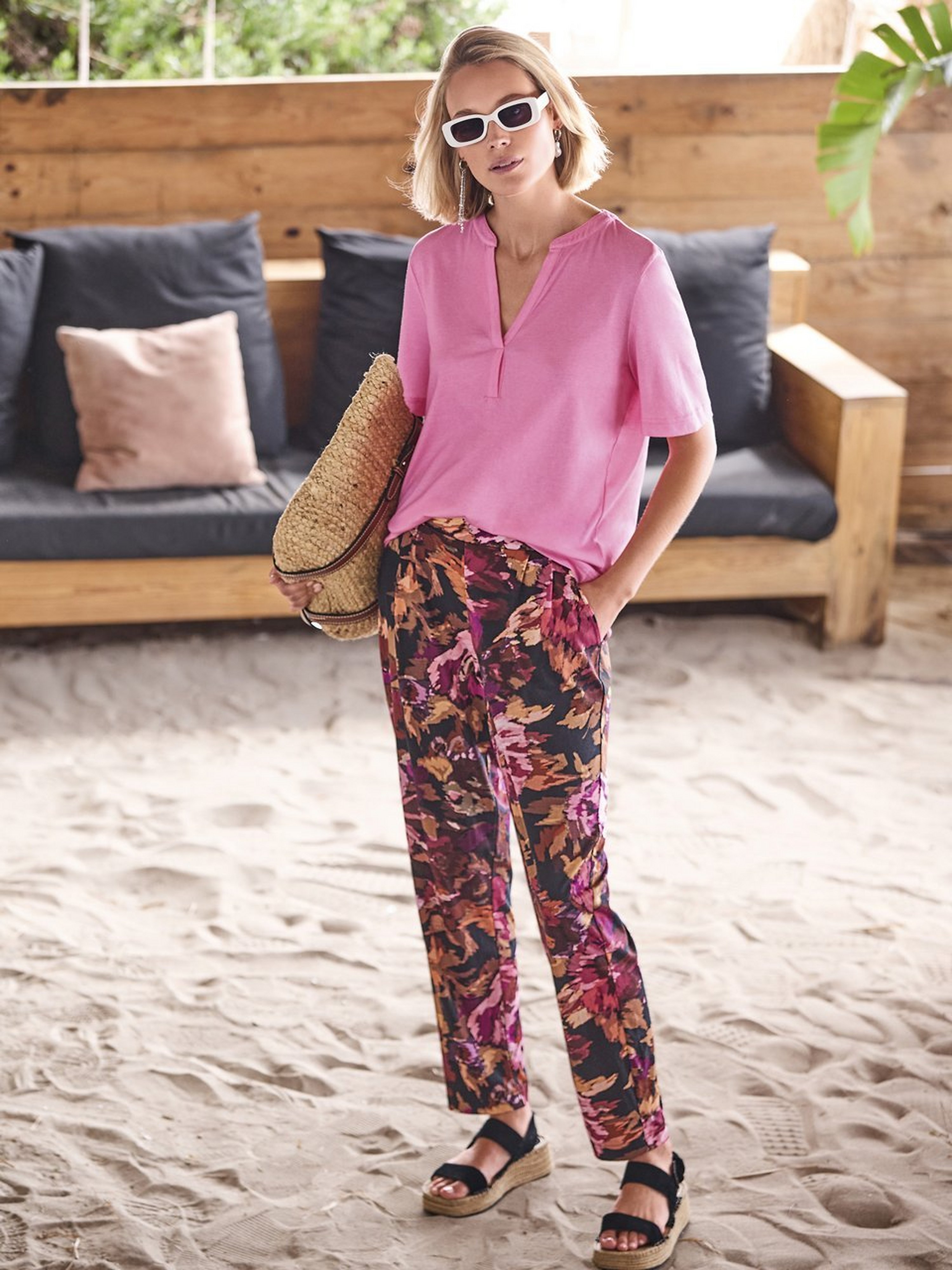 Lange Bundfalten-Hose Karla