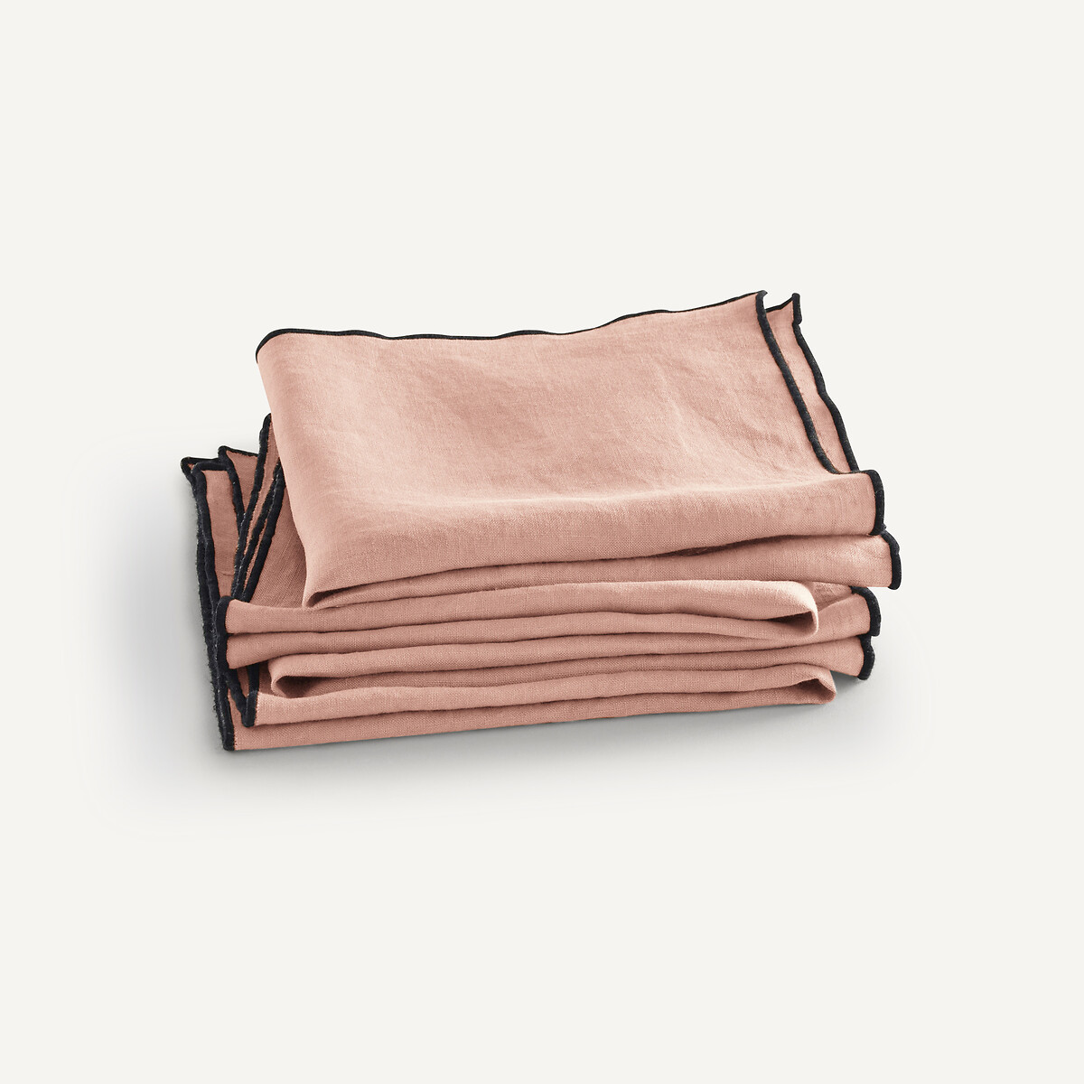 AM.PM<br>Conjunto de 4 guardanapos de linho lavado, Suzy