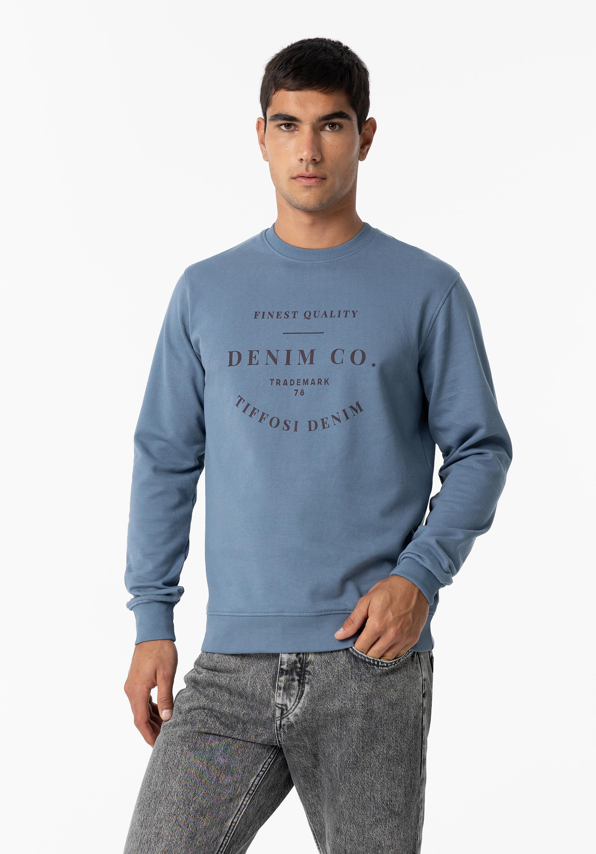 Sweatshirt com Estampado Frontal