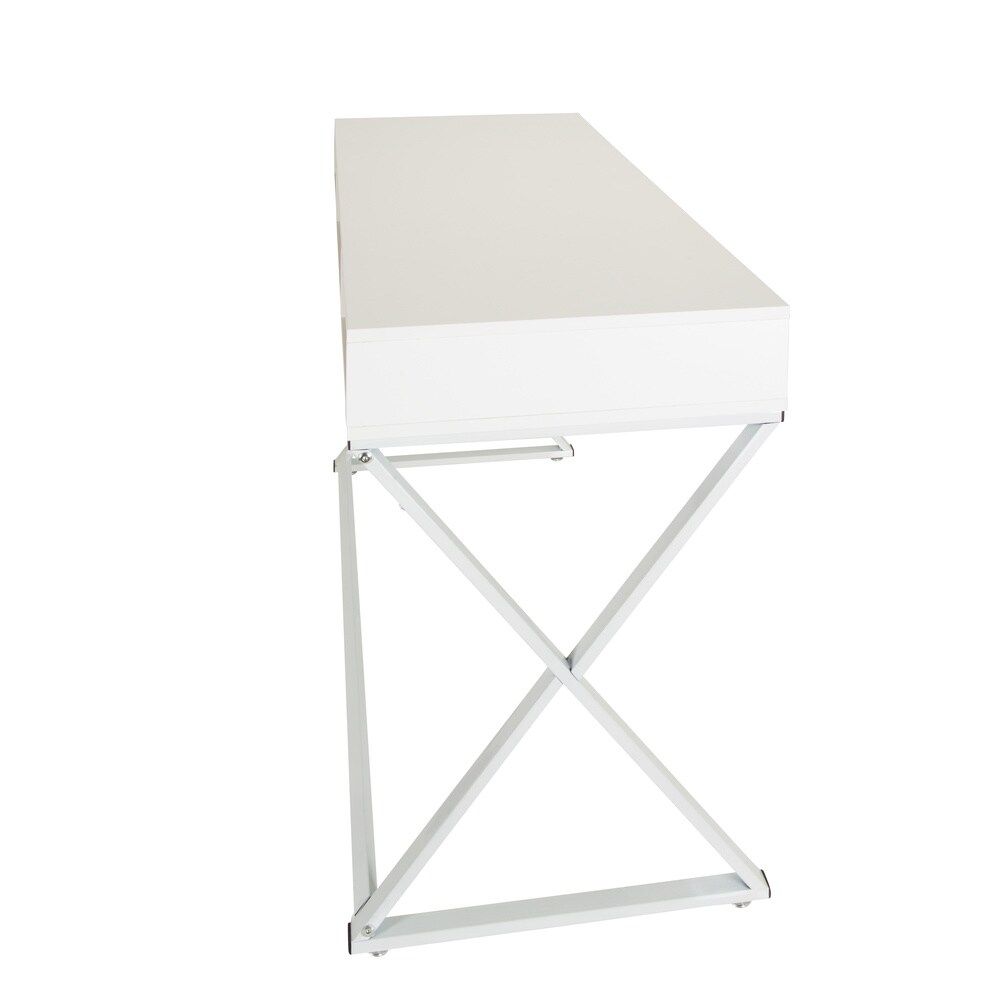 Schreibtisch EASY FLOW III Melaminharzbeschichtete Spanplatte, Gestell pulverbeschichteter Stahl hjh OFFICE