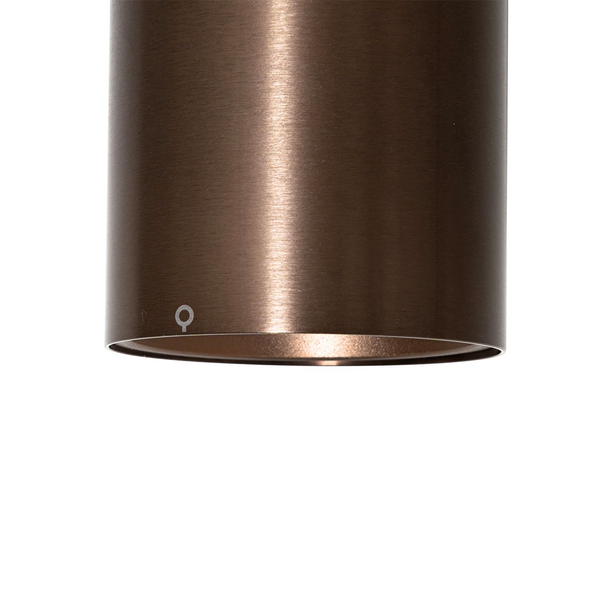 Moderne opbouwspot donkerbrons GU10 50mm - Deep
