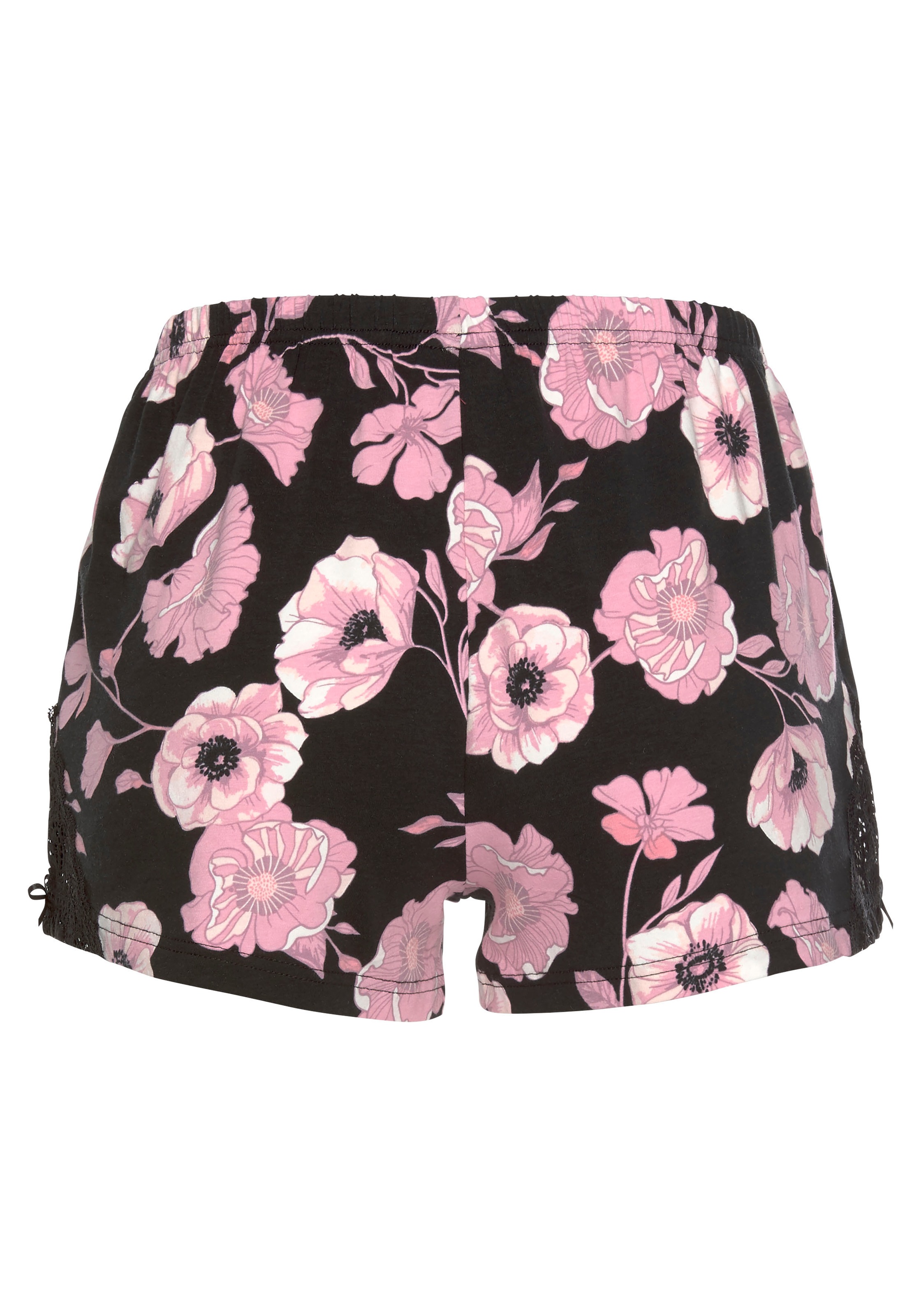LASCANA Shorts  mit Spitzeneinsätzen