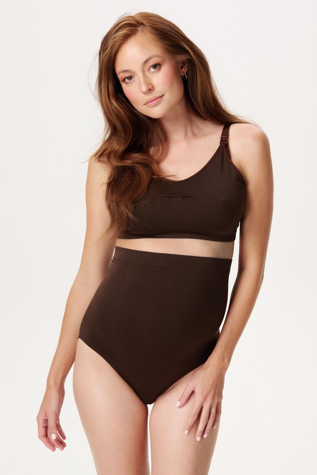 Noppies Maternity Naadloze slip Nisa Sensil Breeze - Coffee Bean