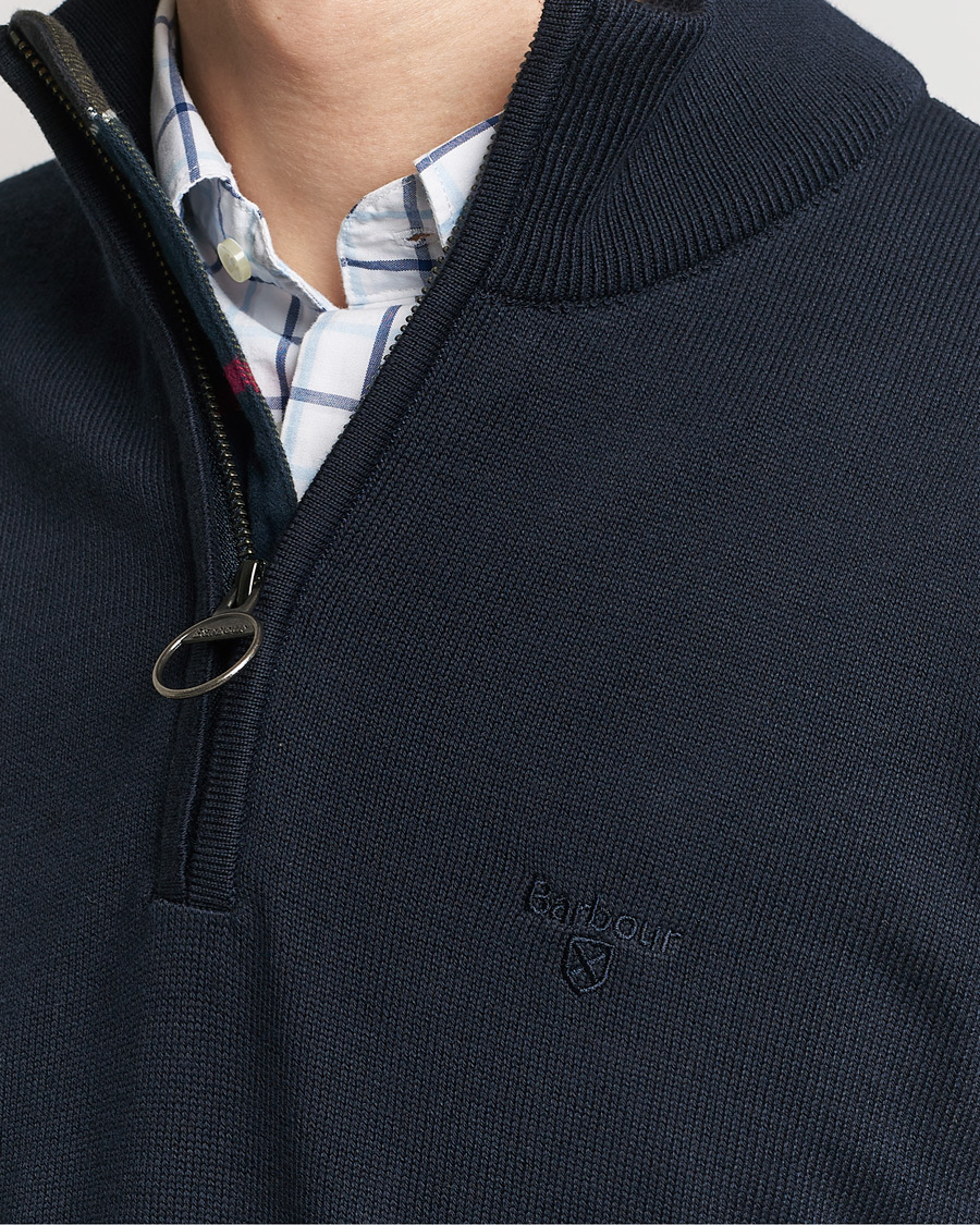 Barbour Lifestyle Cotton Half Zip Navy