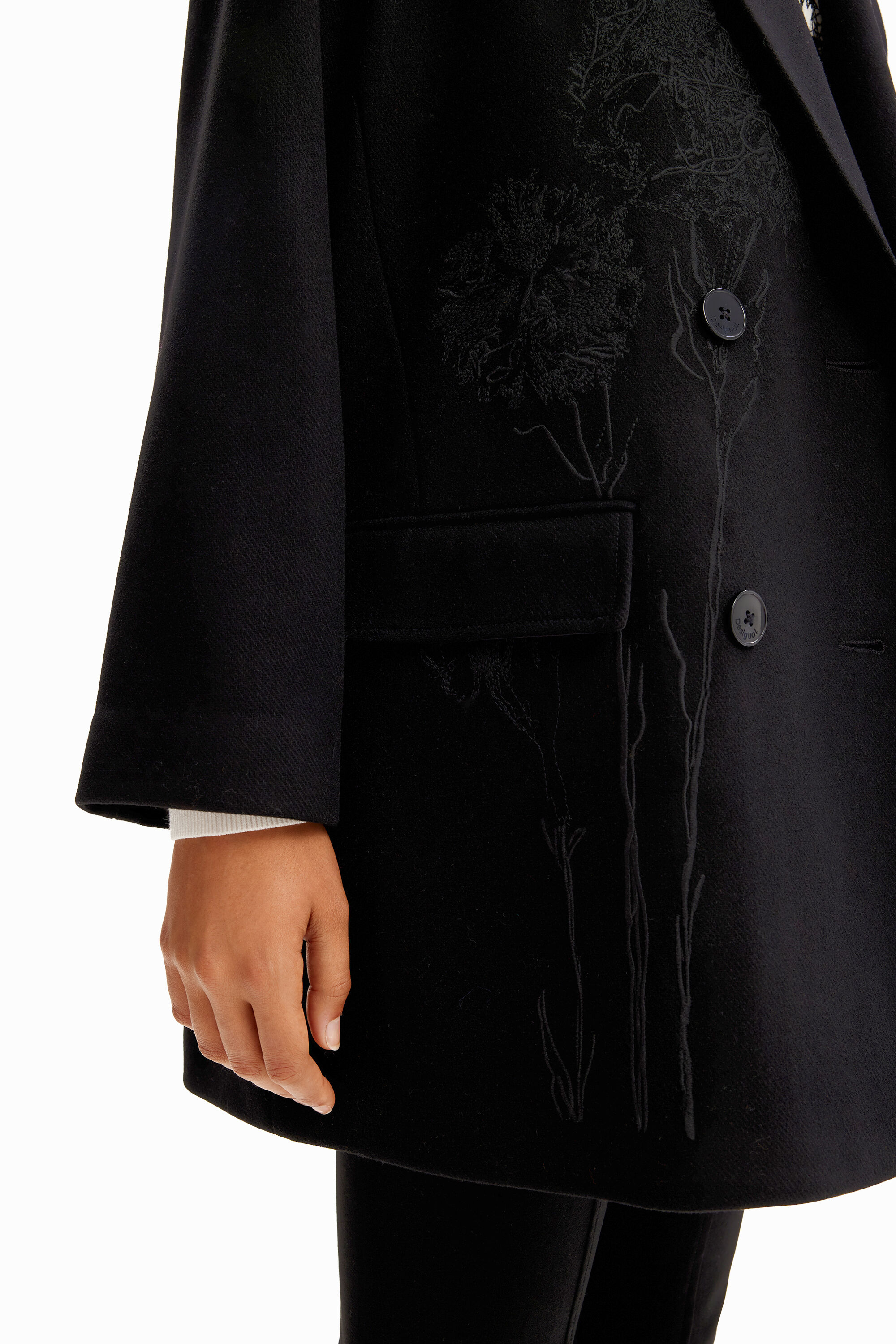 Manteau croisé laine M. Christian Lacroix