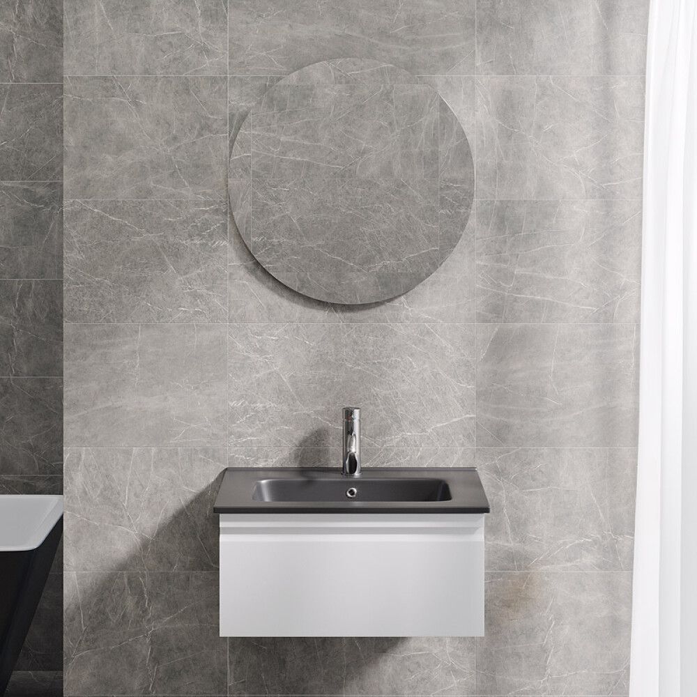 BADEROMSMØBEL CAMARGUE IQ+ SVART/HVIT MATT 60CM