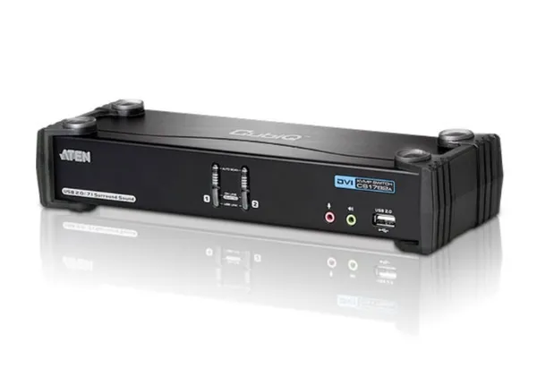 ATEN CubiQ CS1782A - KVM / audio / USB switch - 2 x KVM / audio - 1 lokalbruger - desktop