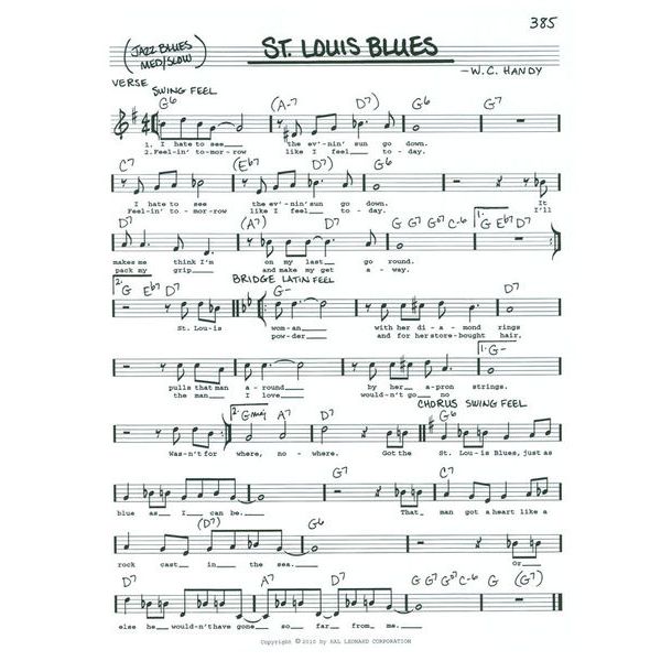 Hal Leonard The Real Blues Book C