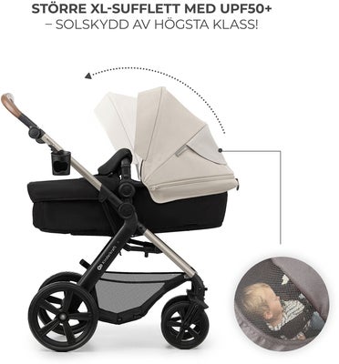 Kinderkraft MOOV 2 3-in-1 Kombivogn, Moonlight Grey