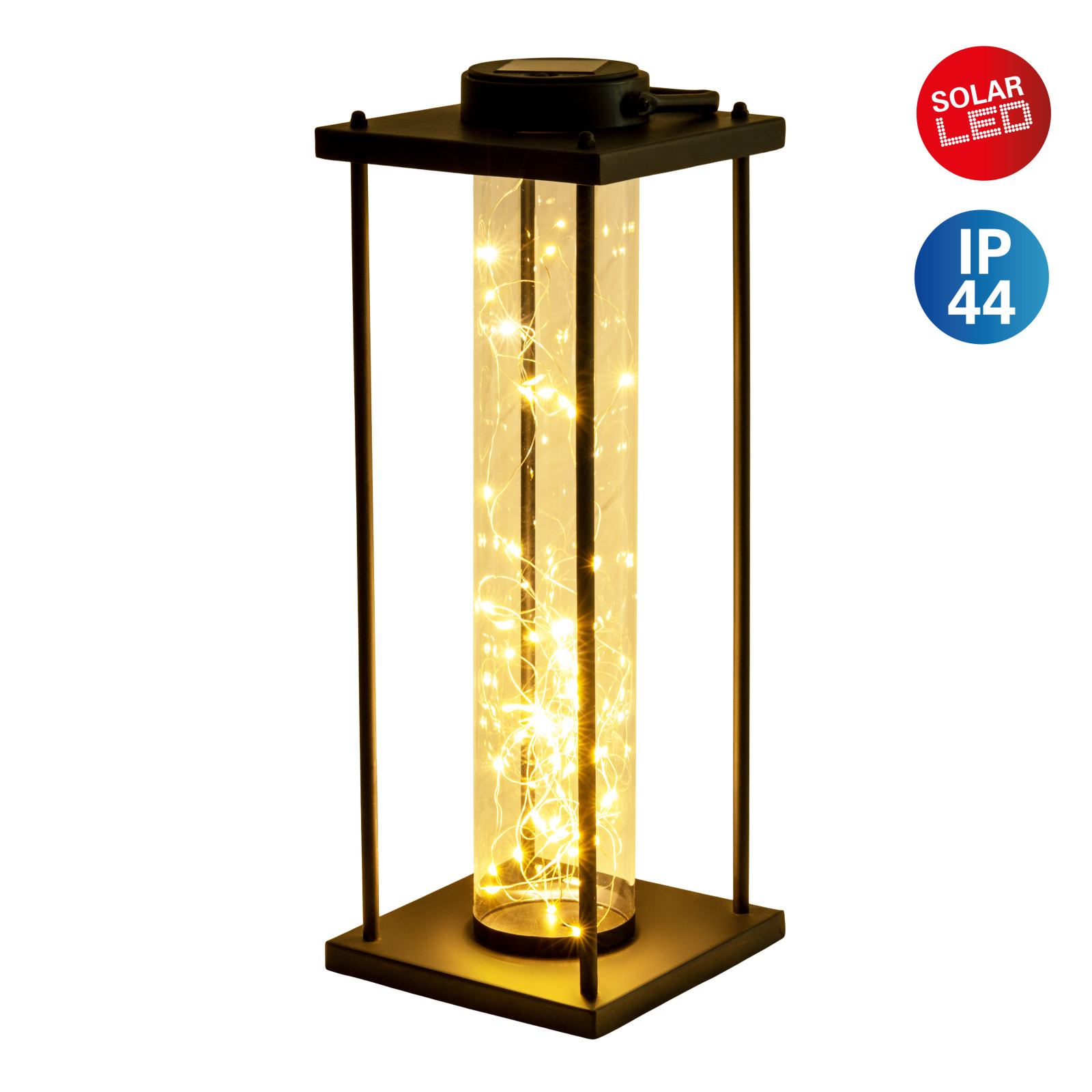 LED-Solarleuchte FAIRYLIGHT - schwarz - 51,5 cm hoch