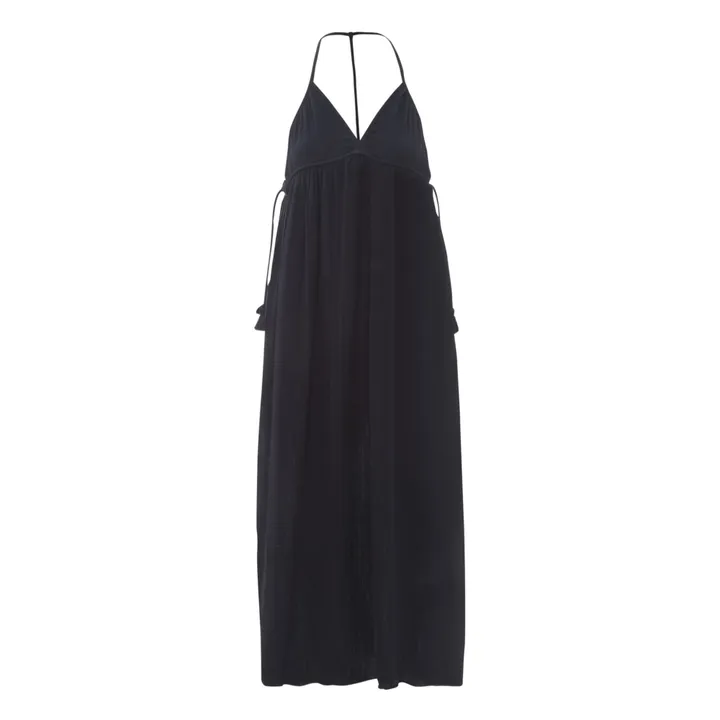BELLEPIECE Robe Bari Gaze de Coton | Noir