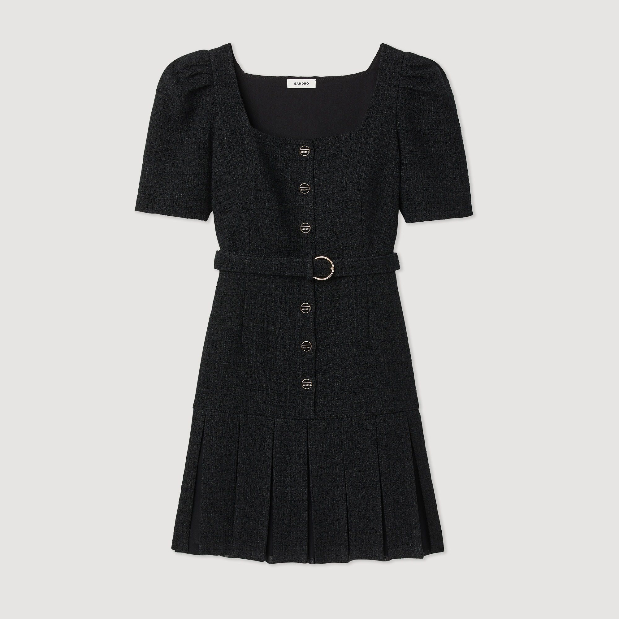 Robe courte en tweed