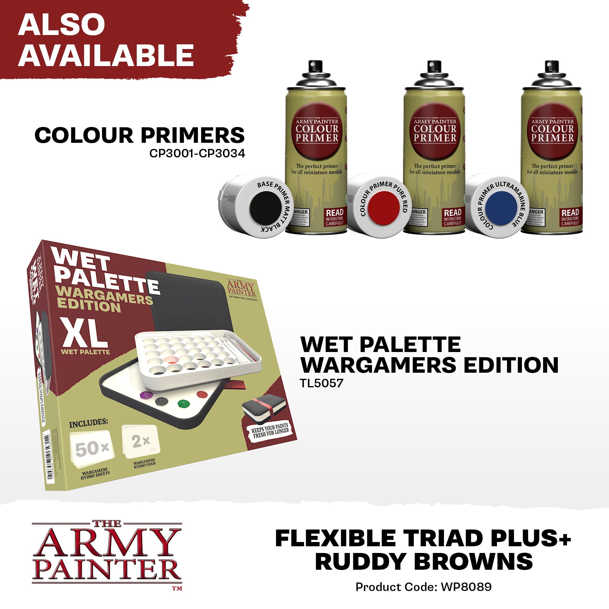 The Army Painter  Warpaints Fanatic: Ruddy Browns Flexible Triad PLUS+    Erdige Tiefe mit Charakter