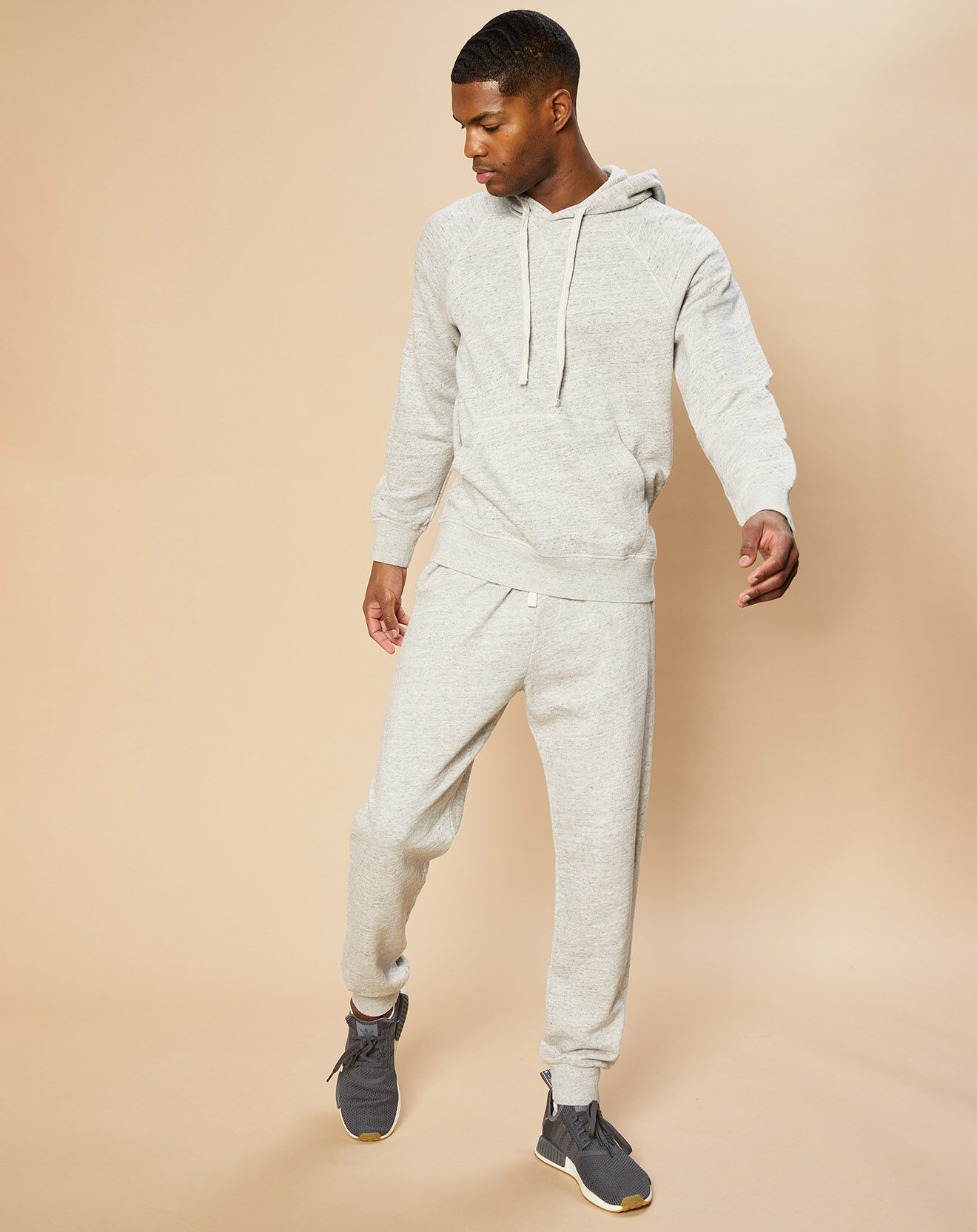 Hartford Sweat à capuche Light heather gris
