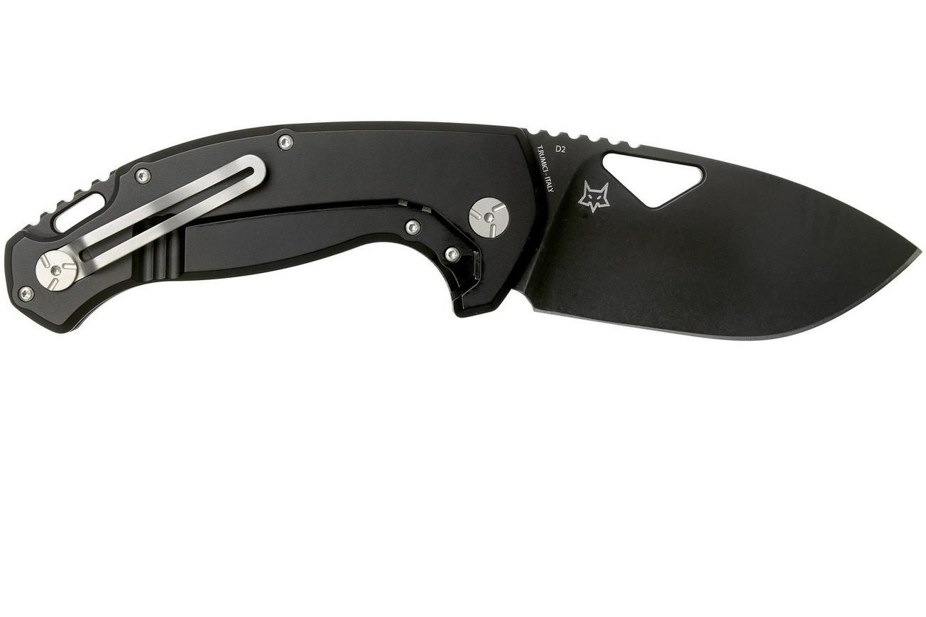 Fox El Capitan SK-02 BSW Summit Knife Co, Black Stonewashed zakmes, Tommaso Rumici design