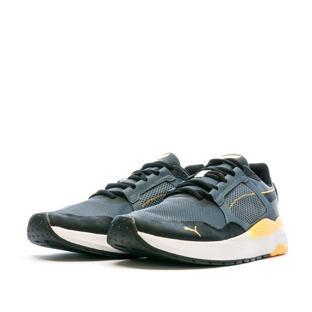 Puma Baskets Noires/Jaunes Homme Puma Anzarun Grid
