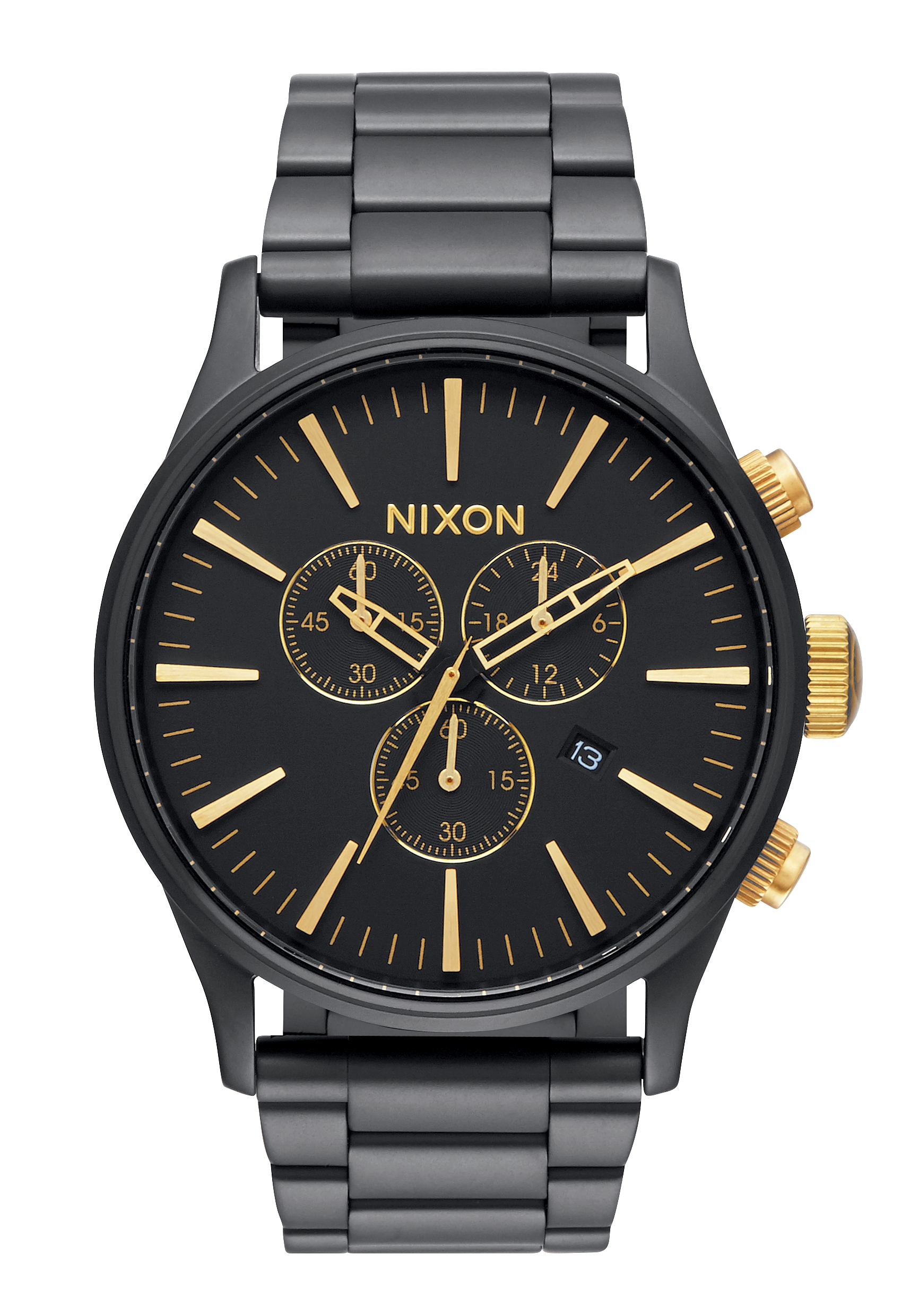 Nixon The Sentry Chrono Matte Black / Gold A3861041