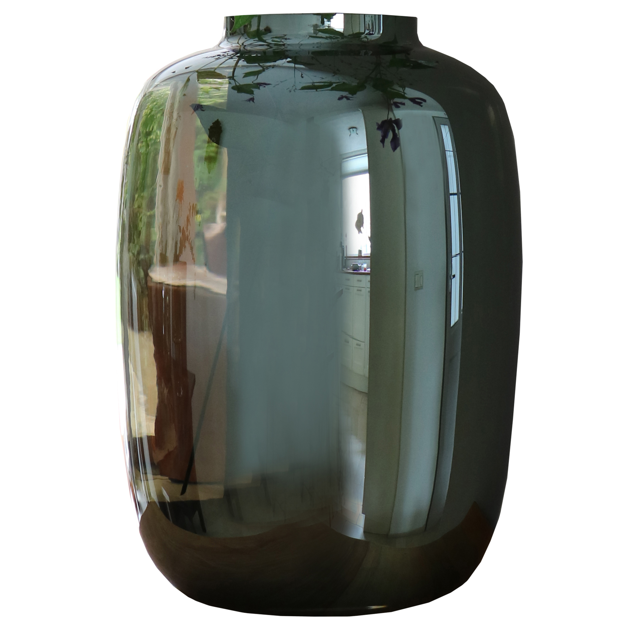 Vaas Artic M gloss grey Ø25 x H35 cm