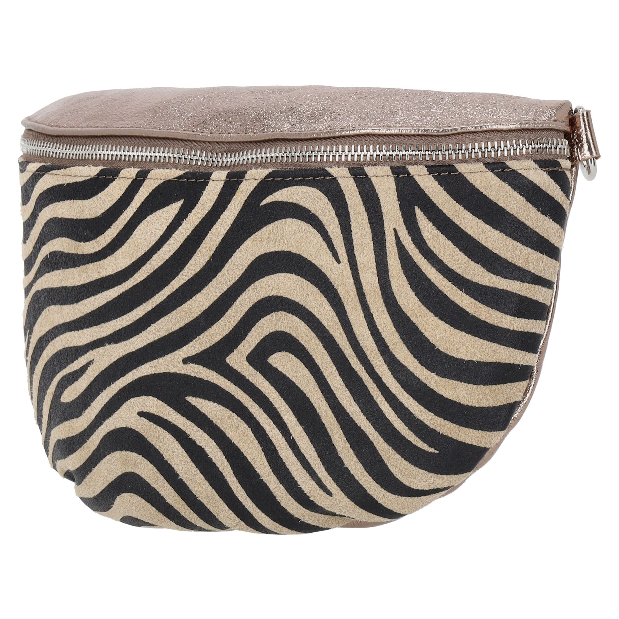 Charm London Anna Heup/ Schoudertas Zebra Brons