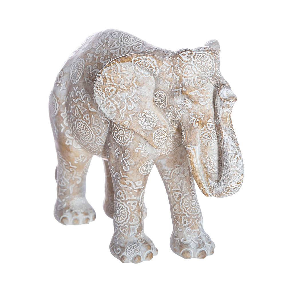 Décoration éléphant résine H 15cm