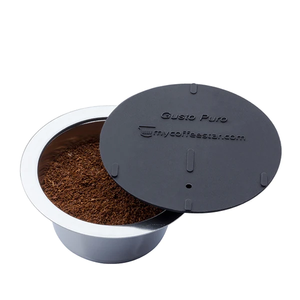 Capsule rechargeable compatible machine à café Dolce Gusto avec couver