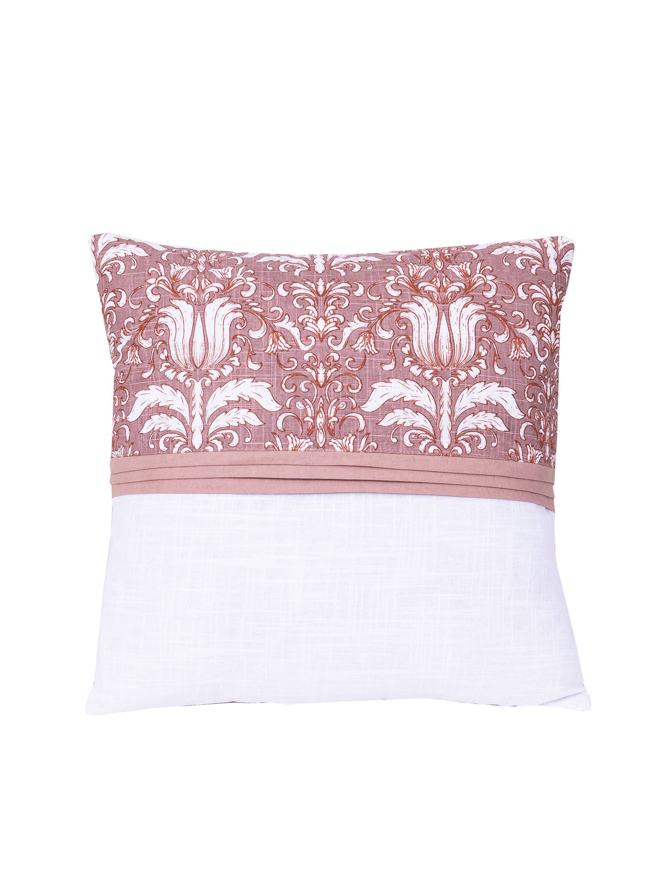 Coussin bicolore effet flammé