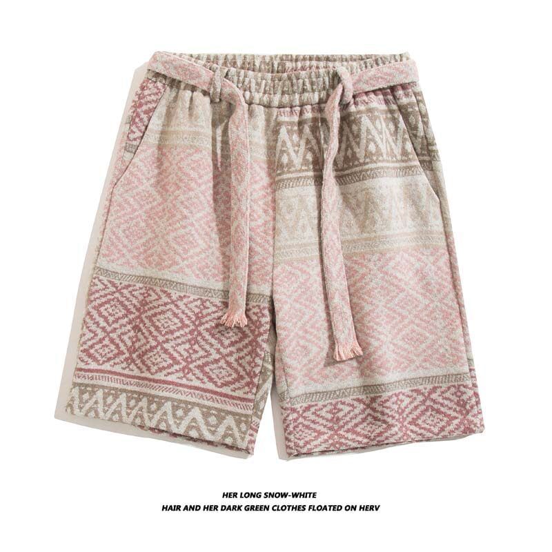 FORSETI - Shorts met trekkoord en print