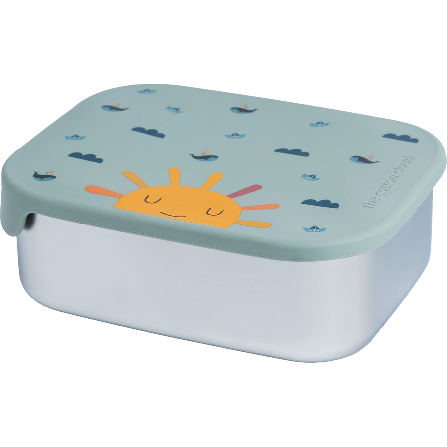 the cotton cloud Lunchbox Origami Stainless aus Edelstahl hellblau