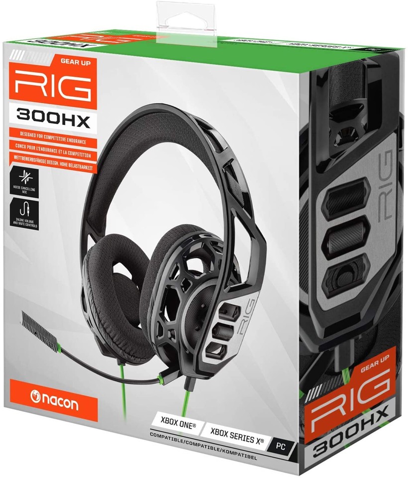 Nacon RIG 300HX Stereo Gaming Headset, Wired Xbox / PC