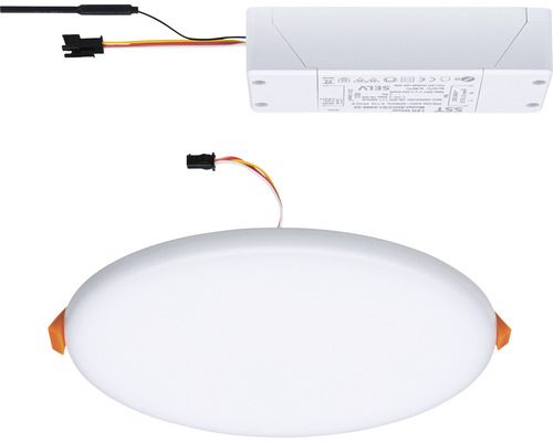 LED Smart Home Inbouwpaneel IP44 15W 1000 lm 3000-6500 K Ø 18,5 cm Inbouwdiameter 60-160 mm Instelbaar Wit Satijn 230V - Compatibel met SMART HOME van hornbach