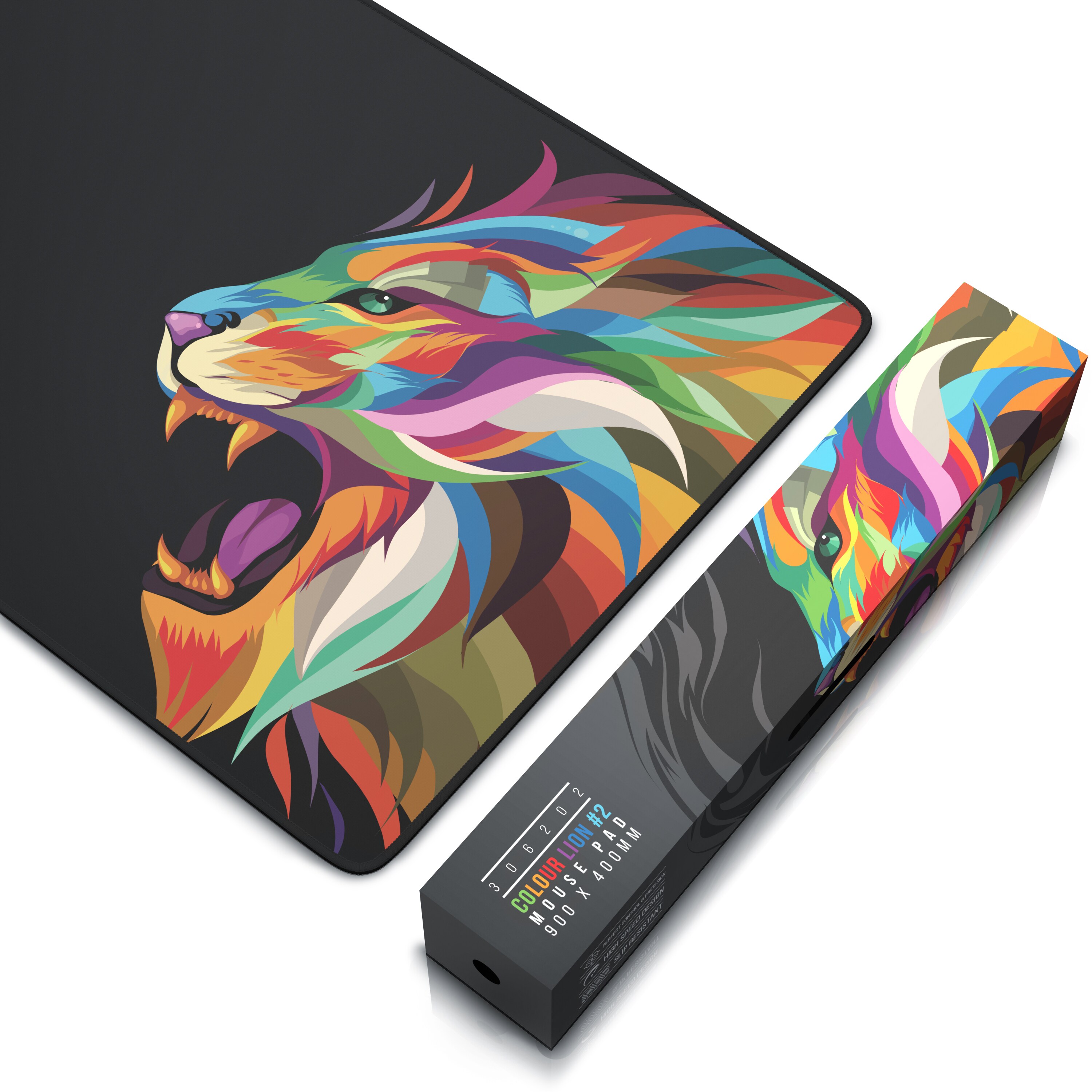 Titanwolf XXL Speed Gaming Mauspad Titanwolf Schwarz 900 x 400mm, XXL Mousepad, Tischunterlage Large Size, verbessert Präzision und Geschwindigkeit
