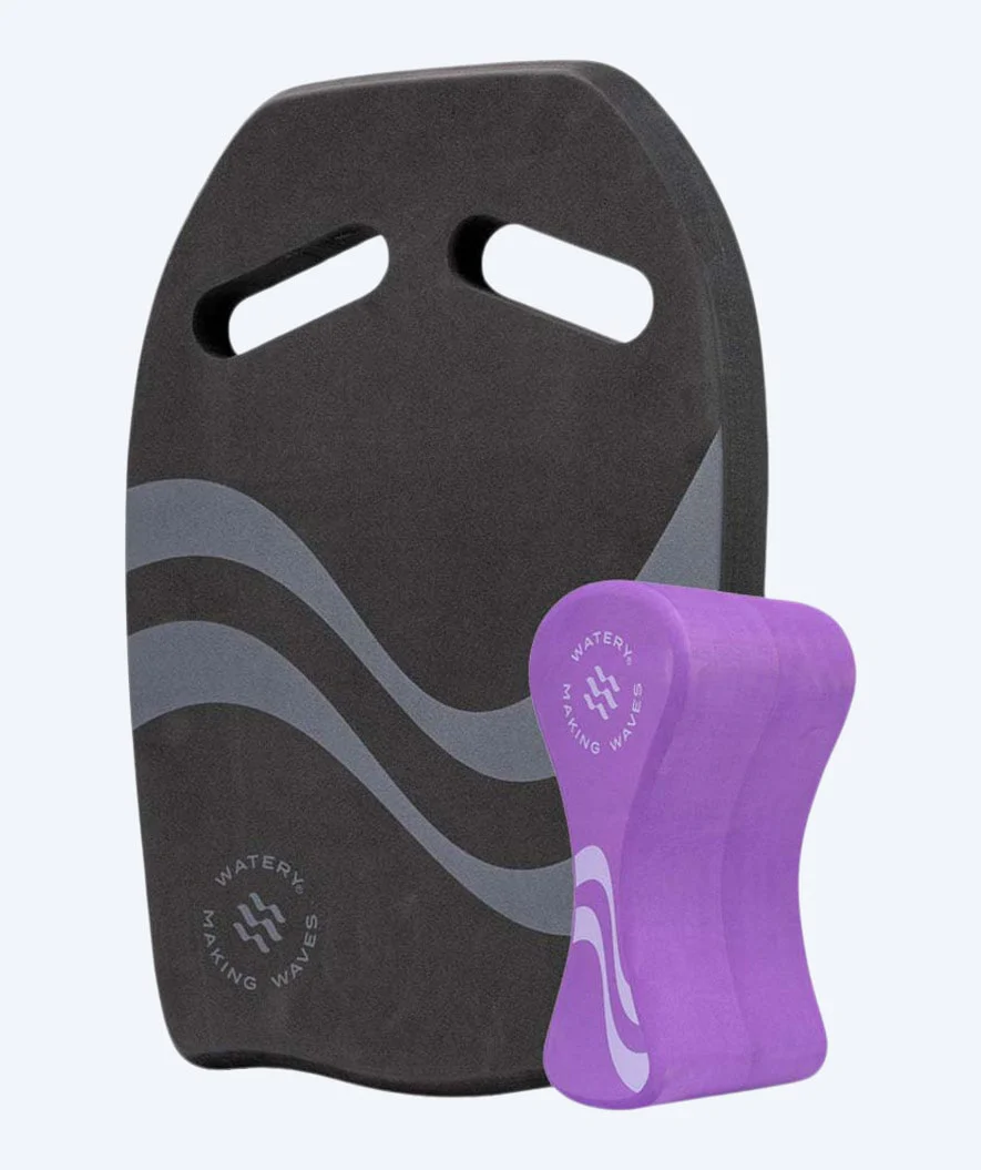 Watery bundle med pullbuoy og svømmeplade - Heat