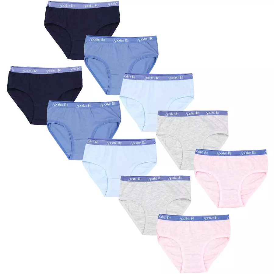TupTam Mädchen Slips mit Aufdruck 10er Pack dunkelblau