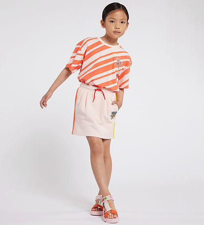 Kenzo Sweatrock - Verschleiert Pink m. Orange/Gelb