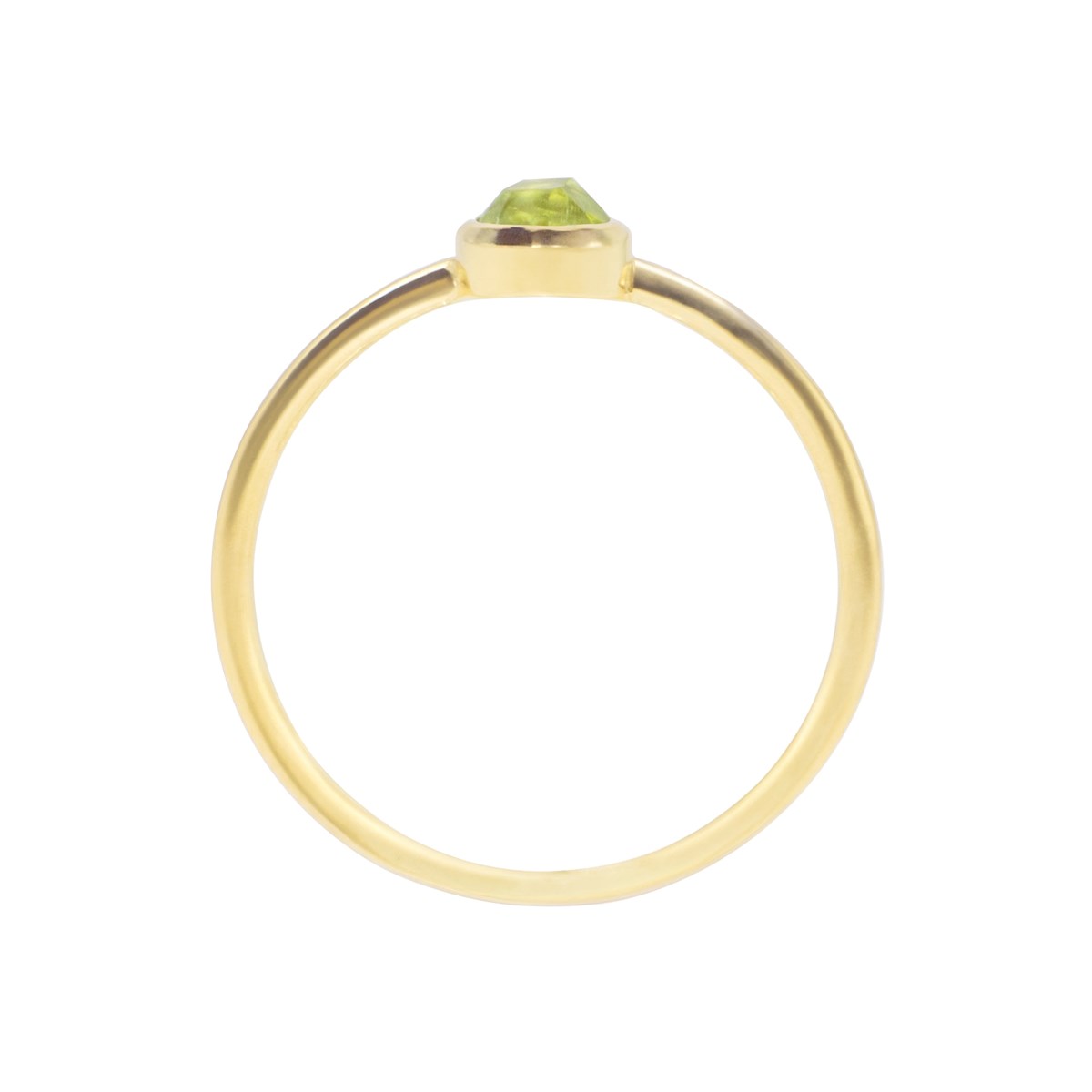 Bague Gemia en pierre Péridot plaqué or