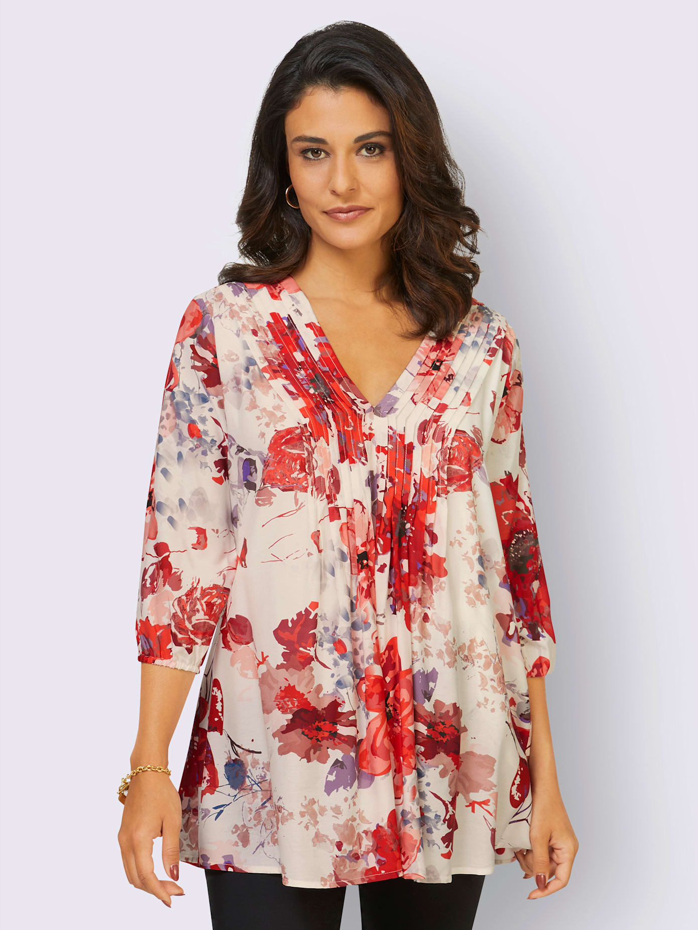 Chemisier long 30% soie