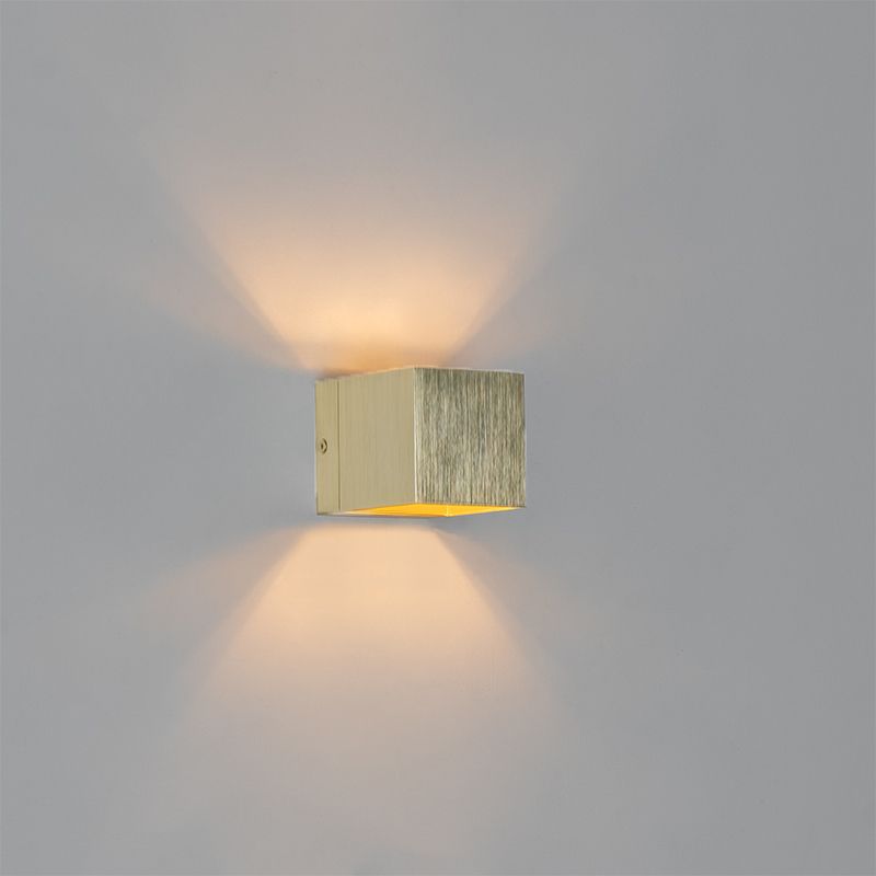 Moderne wandlamp goud met lichteffect - Transfer