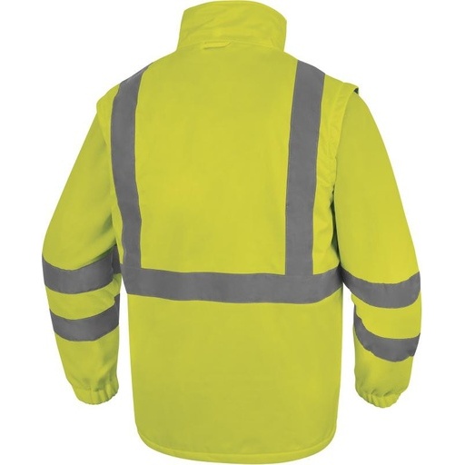 Parka - Sécurité haute visibilité jaune 5 en 1 - Polyester